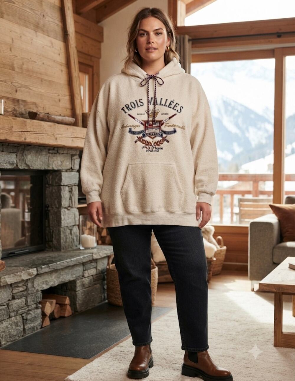Vintage express gray ski sweatshirt size L large